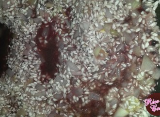 Agregamos el vino | Risotto de tomate