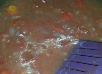 Incorporamos los tomates| Risotto de tomate