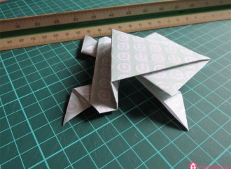 Origami: Sapo saltarín