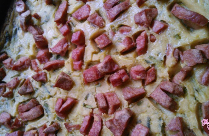 Faina de garbanzos con zapallito y leonesa
