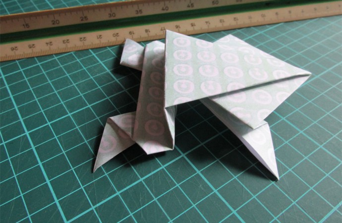 Origami: Sapo saltarín